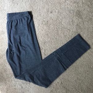 Faux denim leggings